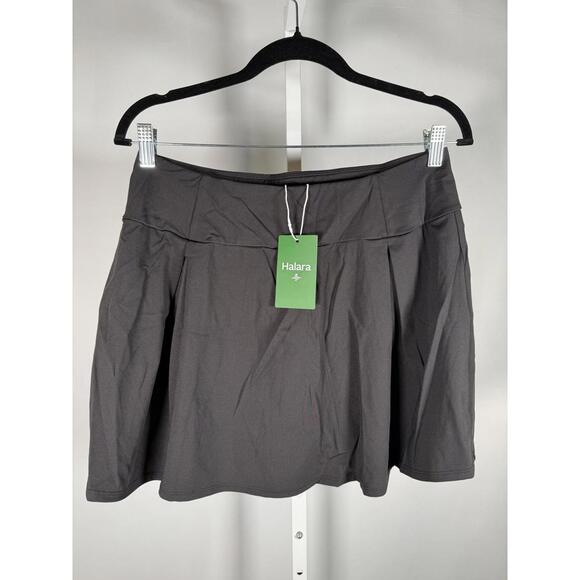 NWT Halara 2-in-1 High Waisted Pleated Skirt Black Size XL - Picture 4 of 8